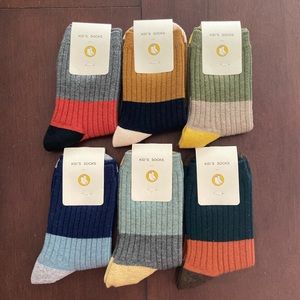 NWT Boys crew socks 6 pack
